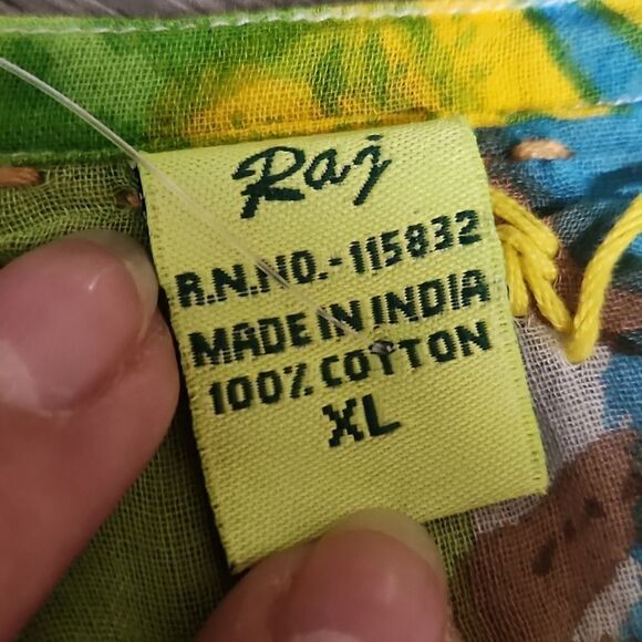 Raj Semi Sheer Embroidered Swimsuit Cover - Picture 4 of 6